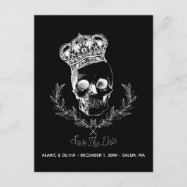 Postal De Anuncios Calavera Real Salva La Fecha