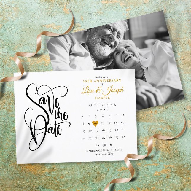 Postal De Anuncios Calendario de fecha de salvación del 50 aniversari (Subido por el creador)