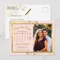 Calendario de Foto para Guardar la Fecha de Boda R
