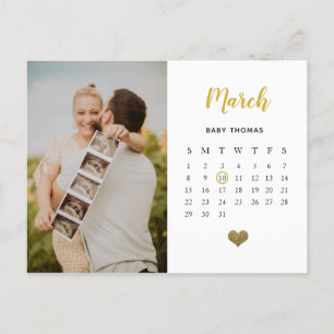 Postal De Anuncios Calendario neutro desde el punto de vista del géne