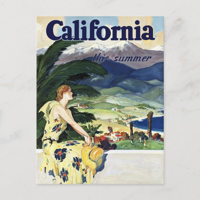 Postal De Anuncios California este verano (Anverso)