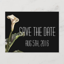 Postal De Anuncios Calla Lily Modern Floral Salvar La Fecha