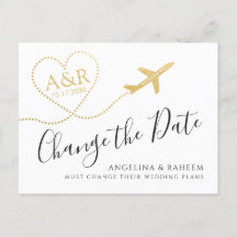 Cambiar la fecha de la boda de destino de viaje