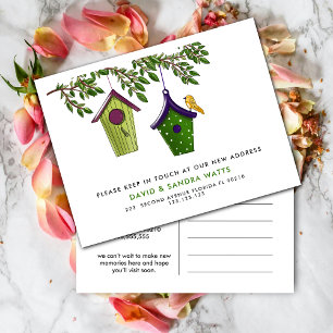 Postal De Anuncios Cambio de dirección de cajas de aves que hemos mov