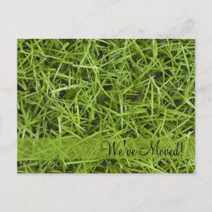 Postal De Anuncios Cambio de dirección de Green Grass