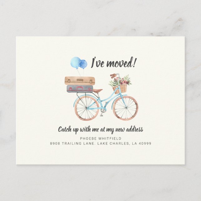 Postal De Anuncios Cambio de dirección de moda (Anverso)