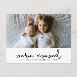 Postal De Anuncios Cambio de dirección Foto moderna