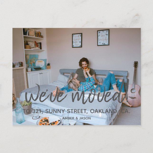 Postal De Anuncios cambio de dirección hipster moderno (Anverso)