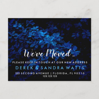 Postal De Anuncios Cambio de dirección nos hemos mudado casa Azul 