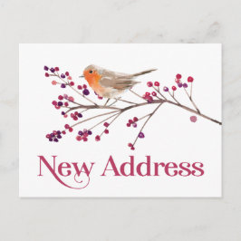 Postal De Anuncios Cambio de dirección para días festivos Nueva direc