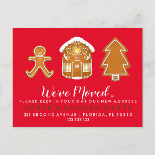 Postal De Anuncios Cambio de dirección que hemos trasladado a Navidad