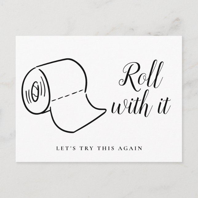 Postal De Anuncios Cambio de fecha de cancelación pospuesta (Anverso)