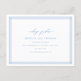 Postal De Anuncios Cambio de Fecha de Postergación de Boda en Ventana