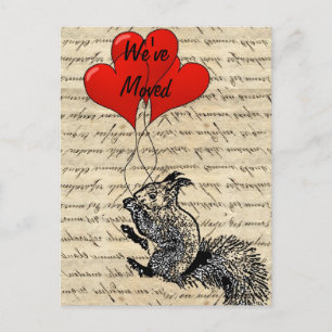 Postal De Anuncios Cambio divertido de la ardilla de dirección