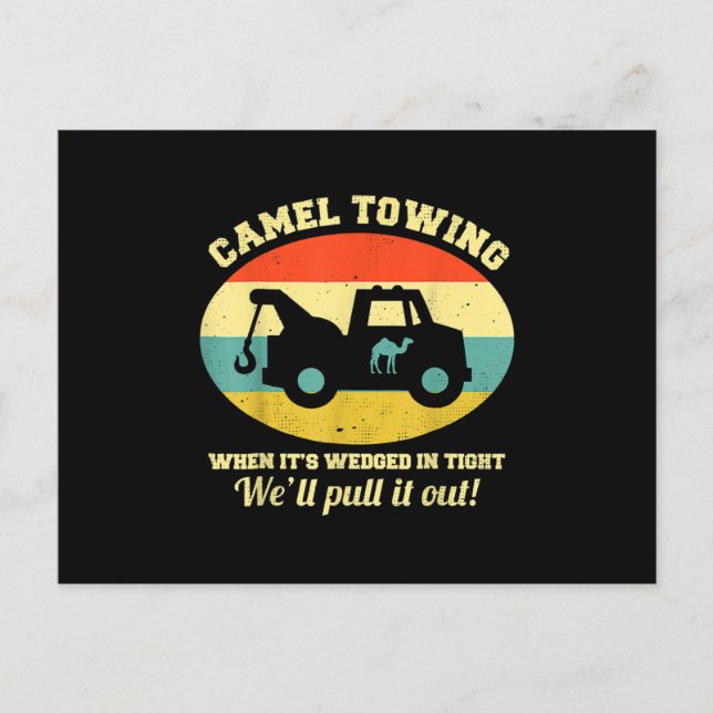 Postal De Anuncios Camel Towing Retro Adult Humor Saying Funny Hallow (Anverso)