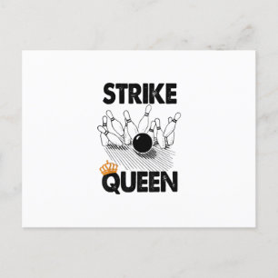 Postal De Anuncios Camiseta divertida de la reina de la huelga de bol