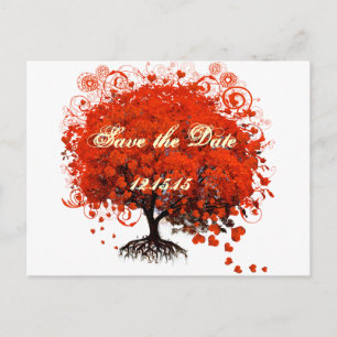 Postal De Anuncios Camisetas de Boda Red Tree, Regalos, Stickers y Fa