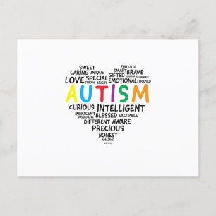 Postal De Anuncios Camisetas de Conciencia del Autismo - Camiseta de