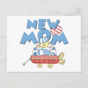 Postal De Anuncios Camisetas y regalos para nueva mamá es un niño
