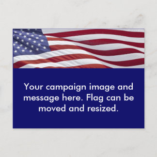 Postal De Anuncios Campaña Política Patriótica