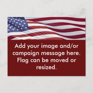Postal De Anuncios Campaña Política Patriótica