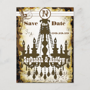 Postal De Anuncios Candelabro de la Renacimiento Medieval Ahorra la F