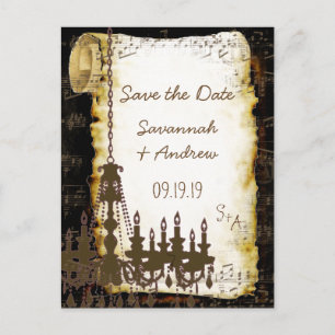 Postal De Anuncios Candil de la Renacimiento Medieval Salvar la Fecha