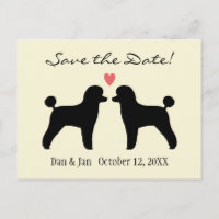 Caniches Toy Negros Boda Save the Date