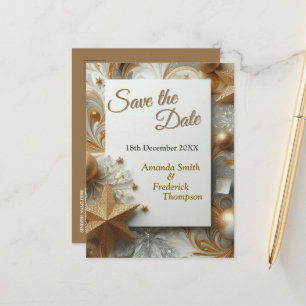 Postal De Anuncios Captura Arte Escena Invernal y Cristales de Hielo 