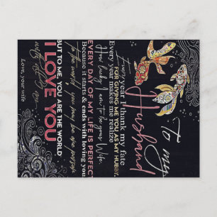 Postal De Anuncios Carta a mi esposo   Mejor regalo del Día del Padre