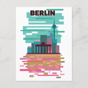 Postal De Anuncios Cartel de viaje a Berlín