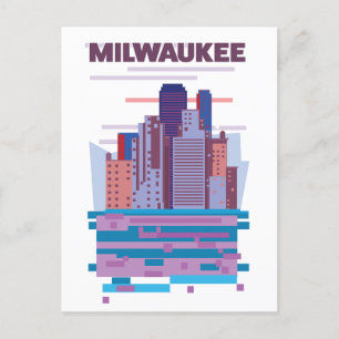 Postal De Anuncios Cartel de viaje a Milwaukee