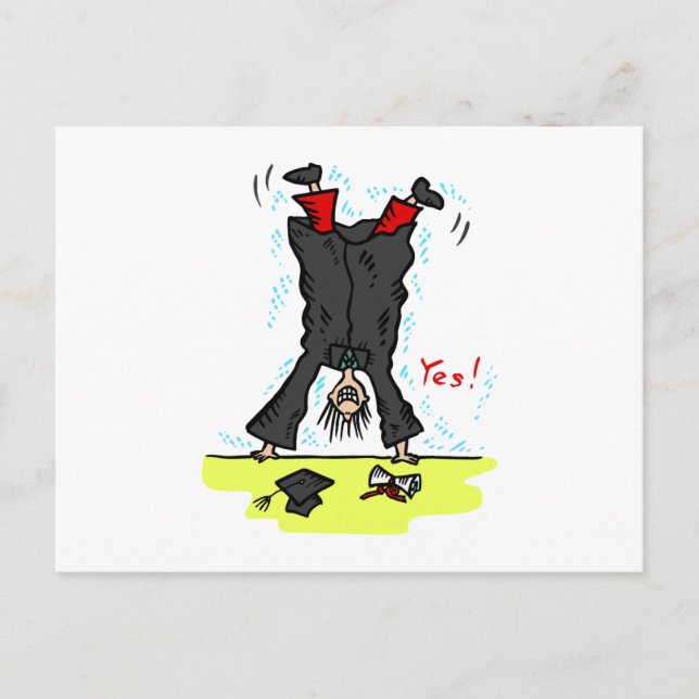 Postal De Anuncios Cartón de graduación (Anverso)