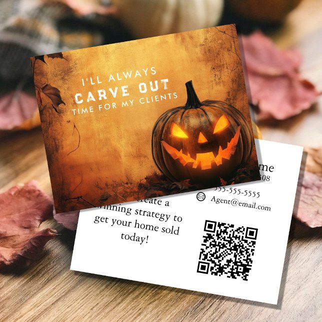 Postal De Anuncios Carve Out Time Pumpkin Referral Program (Subido por el creador)