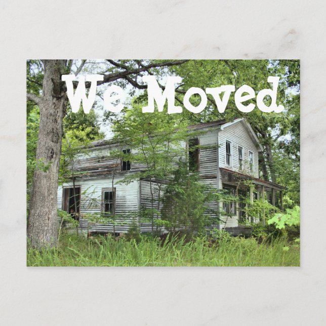 Postal De Anuncios Casa de ejecución que hemos movido cambio de tarje (Anverso)