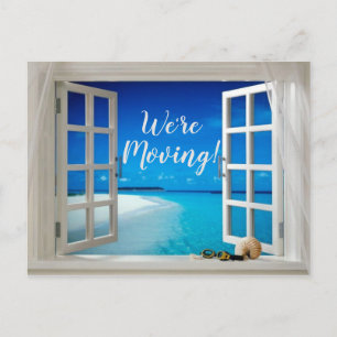 Postal De Anuncios Casa de playa Océano Concha Cambio de dirección