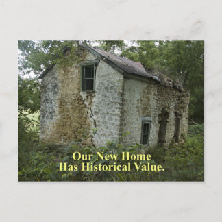 Postal De Anuncios Casa de Valor Histórico - Divertido Cambio de Dire