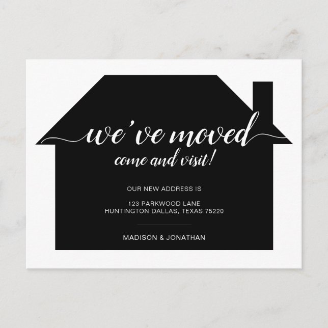 Postal De Anuncios Casa simple que hemos movido (Anverso)
