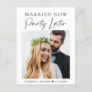 Postal De Anuncios Casado, ahora Fiesta, más tarde Boda de fotografía