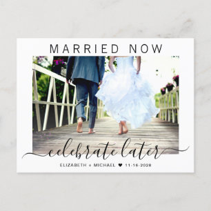 Postal De Anuncios Casados Ahora Celebramos Después Foto Boda