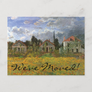Postal De Anuncios Casas en Argenteuil por Monet, cambio de dirección