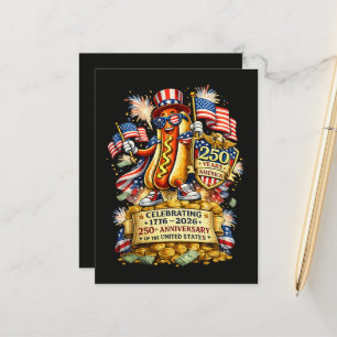 Postal De Anuncios Celebración del 250º Aniversario de la Independenc