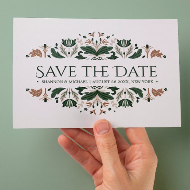 Postal De Anuncios Celtic Knot | Irish Wedding Shamrock Announcement (Subido por el creador)