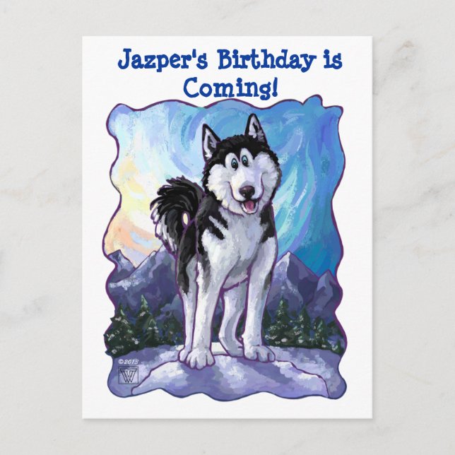 Postal De Anuncios Centro de Fiesta Husky (Anverso)