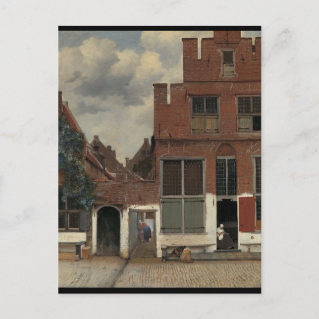 Postal De Anuncios Change of Address - Vermeer The Little Street (Anverso)