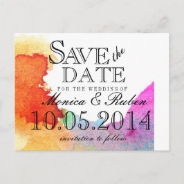 Postal De Anuncios Chapoteo de la acuarela