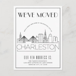 Postal De Anuncios Charleston Modern Deco | Cambio de Dirección