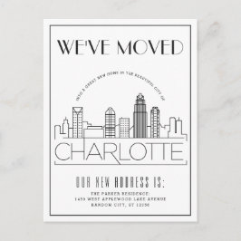 Postal De Anuncios Charlotte Modern Deco | Cambio de Dirección