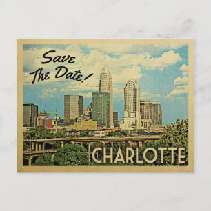 Postal De Anuncios Charlotte Save The Date North Carolina