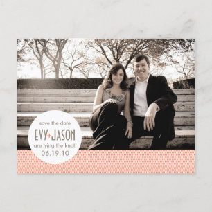 Postal De Anuncios Checkers + Dots- Guardar fecha personalizado - Cor
